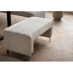 Polsterhocker EXXPO - SOFA FASHION "Intenso, Hocker, modern, wahlweise in Leder oder Textil", beige, B:100cm H:50cm T:53cm, NaturLeder, Strukturstoff (Zusammensetzung: Polyester 100%), Luxus-Microfaser (Zusammensetzung: Aufgeflockte 100% Polyester Schicht mit Prägung), Cord (Zusammensetzung: Polyester 100%), Hocker, hohe Bodenfreiheit, frei im Raum stellbar, hoher Sitzkomfort