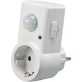 ChiliTec Steckdose mit Bewegungsmelder 120° 9m Reichweite , 230V/1200W, weiß