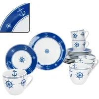 Mambocat Ahoi Kaffeeservice 18-tlg. nautisch