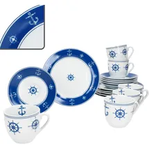 Mambocat Ahoi Kaffeeservice 18-tlg. nautisch