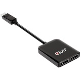 Club 3D DisplayPort 1.4 auf DisplayPort Dual Monitor 4K60Hz 0,2m schwarz