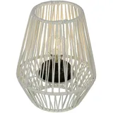 Kaemingk LED Tischlampe Kunststoff Ø 20 x H 25 cm 1-flammig schwarz/weiß
