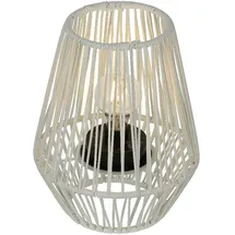Kaemingk LED Tischlampe Kunststoff Ø 20 x H 25 cm 1-flammig schwarz/weiß