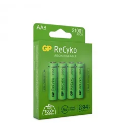 1X4 Gp Recyko + Nimh Aa 2100Mah Akku, sofort einsatzbereit