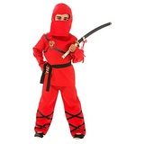 Rubies Ninja-Kostüm für Kinder, rot