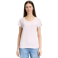 Cartoon Basic Shirt mit Rundhalsausschnitt in Cream/Rosé | 38