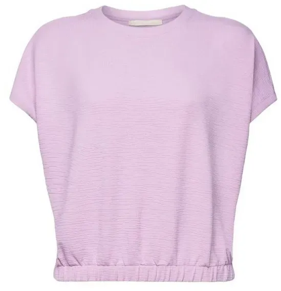 edc by Esprit T-Shirt Blouson-T-Shirt aus Strick (1-tlg) lila M