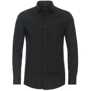 Redmond Langarmhemd Regular Fit comfort fitKent schwarz L