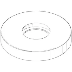 Dornbracht Rosette Ersatzteile 092722003 55x22x9mm chrom 092722003-00