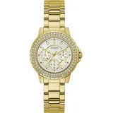 GUESS Damen Armbanduhr 36 mm Armband Edelstahl GW0410L2 - Weiß