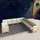 vidaXL Garten-Lounge-Set 11-tlg. beige