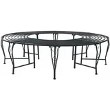 vidaXL Baumbank Ø 160 x 44 cm Schwarz