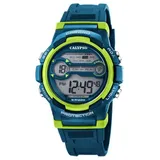 Calypso K5808, 0 mm, Gehäusefarbe Dunkelblau, Armbandtyp Silikonarmband, Armbandfarbe Grün