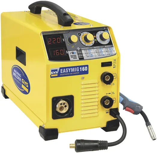 GYS Easymig 160 - Inverter Schweißgerät (MIG/MAG: GAS, NO GAS und MMA) - Gleichstrom (DC)