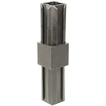 GAH Alberts XD-Rohrverbinder gerade 20 x 20 x 1,5 mm schwarz 10er Set