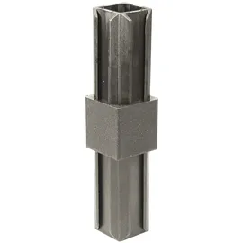 GAH Alberts XD-Rohrverbinder gerade 20 x 20 x 1,5 mm schwarz 10er Set