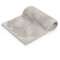 Blumtal Badematte 50x80 cm Hochflor - Oeko-TEX zertifizierter Badteppich - Badematten & Badteppiche - Duschvorleger - Badvorleger rutschfest waschbar -Badezimmerteppich rutschfest - Badematte Grau