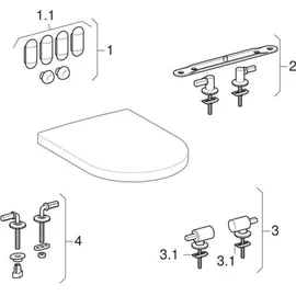 Geberit Renova Plan WC-Sitz Weiß