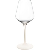 Villeroy & Boch Manufacture Rock blanc Weißweinkelch Set 4tlg. Gläserset Für Weißwein, 380 ml, Kristallglas, Mattweiße Schieferoptik