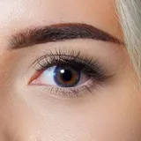 charmiga Kontaktlinsen farbig ohne Stärke lila | farbige Jahreslinsen | weiche Linsen soft Hydrogel | 2 Stück Farblinsen + Linsenbehälter | 0.0 Dioptrien | natürliche Farben | Charmiga Gleam Violet