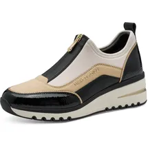 Marco Tozzi Slip-On Sneaker Damen Beige/Schwarz 41