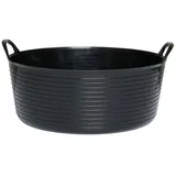Horse Guard Niedriger Futtereimer, Schwarz - 16 Liter