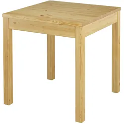 Erst-Holz Tisch Esstisch Massivholztisch Küchentisch Kiefer Massiv glatte Beine 90.70-50A