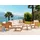 Beliani Lounge Set 5-tlg. Hellbraun
