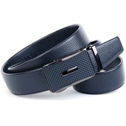 Ledergürtel ANTHONI CROWN, Damen, Gr. 85, blau (dunkelblau), Leder, genarbt, unifarben, elegant,klassisch, Gürtel