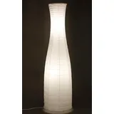Trango 1231L Design Reispapier Stehlampe *SWEDEN* Reispapierlampe *HANDMADE* Stehleuchte mit weißem Lampenschirm inkl. 2x E14 LED Leuchtmittel, Form: Rund, Höhe: 125cm, Wohnraumlampe, Standlampe