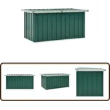 Gartenbox Grün 129x67x65 Cm - Gartenbox - Stahltür - Gartenschuppen - Auflagenbox - Gartenaufbewahrung