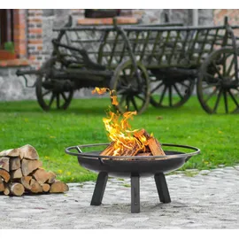 Cook King Feuerschale PORTO Ø 70 cm Schwarz