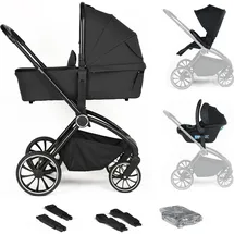 BabyGO 3in1 Kombikinderwagen Harmony black - Schwarz