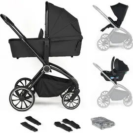 BabyGO 3in1 Kombikinderwagen Harmony black - Schwarz