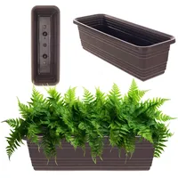 Kadax Blumenkasten, Balkontopf aus Kunststoff, witterungsbeständiger Pflanzkasten, Blumentopf, Gelän