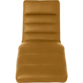 W.Schillig Relaxliege daily dreams Leder/Polyester 65 x 91 x 170 cm Gelb mit Kissen