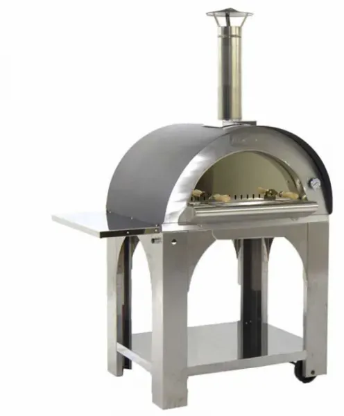 Holzpizzaofen für den Außenbereich Cibus INOX - 4 Pizzen