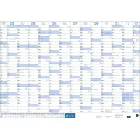 Heye / heye kalender Mega-Posterplaner, blau 2026