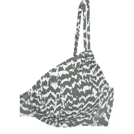 LASCANA Bügel-Bikini-Top Damen oliv-bedruckt Gr.38 Cup F