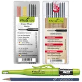 vasalat Pica Dry Tieflochmarker mit 10 Ersatzminen Härte H und 8 Ersatzminen in Graphit 2B/Rot/Gelb