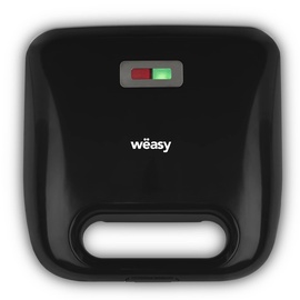 h.koenig Weasy 4-in-1 Toaster JOY600 750W, austauschbare Platten, für Sandwiches, Waffeln, zum Grillen oder für Donuts, Hitzeschutz, antihaftbeschichtet, einfache und schnelle Reinigung