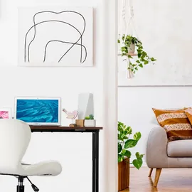 Relaxdays Schreibtisch Karlo schwarz