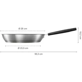 Fiskars Hard Face Bratpfanne 28 cm edelstahl