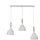 Licht-Erlebnisse Noak 3-flg. 75 cm weiß Metall