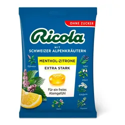 Ricola o.Z.Beutel Menthol-Zitrone extra stark Bon. 75 g