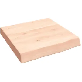 vidaXL Waschtischplatte 40x40x(2-6) cm Massivholz Unbehandelt