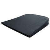 Pflegehome24® Auto - Keilkissen Sitzkeilkissen, abgerundet 37x 37x 7/2 cm - schwarz