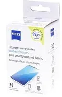 ZEISS Lingettes optiques nettoyante antibactérienne pour écrans de smartphone Lingette(S) 30 pc(s)