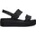 Crocs Brooklyn Low Wedges Plateau Sandalen, Schwarz, 41/42 EU