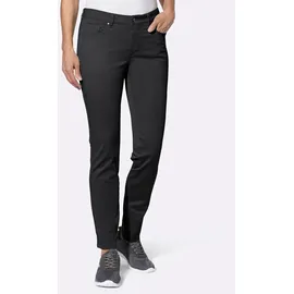 Casual Looks 5-Pocket-Hose CASUAL LOOKS, Damen, Gr. 42, Normalgrößen, schwarz, 97% Baumwolle, 3% Elasthan, unifarben, Hosen 5-Pocket-Hose